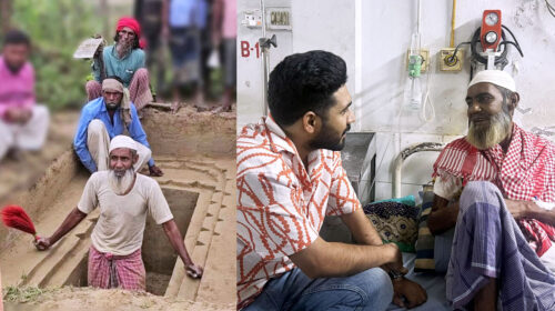 বিনা পারিশ্রমিকে কবর খনন করা মনু মিয়ার পাশে দাঁড়ালেন অভিনেতা খায়রুল বাসার