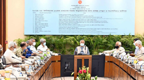একনেক সভায় ৮ হাজার ৯৭৪ কোটি টাকার ১৭টি প্রকল্প অনুমোদন