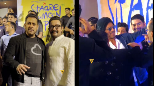 ‘সিতারে জামিন পার’ প্রদর্শনীতে তিন খানের মিলনমেলা, উন্মাদনায় মাতলো বলিউড